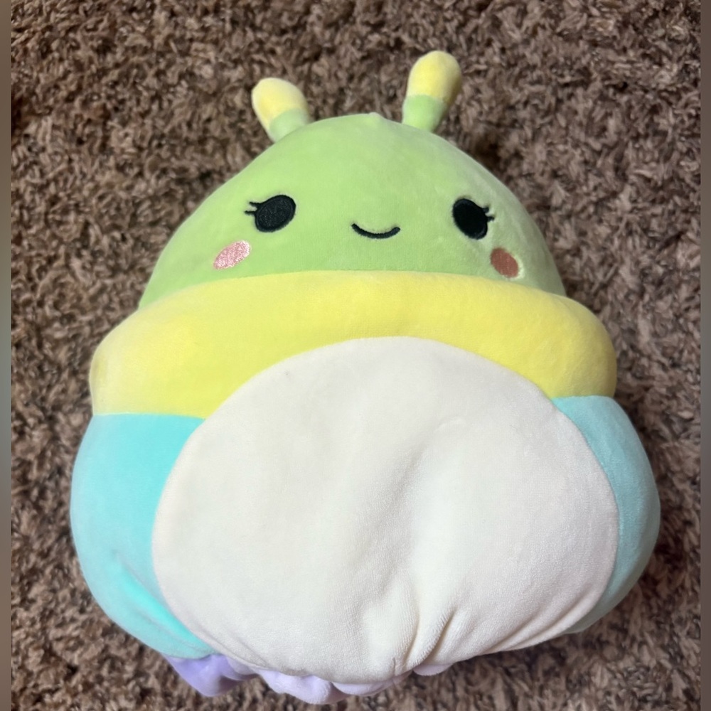 Squishmallows Revers-able Green and Yellow Stuffed Animal